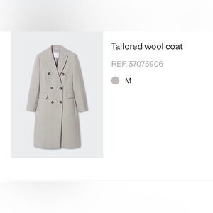 Mango tailored wool coat